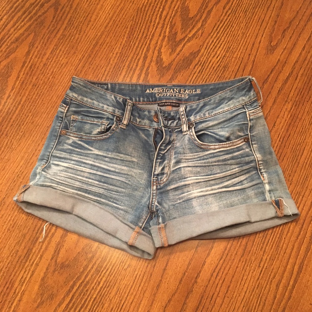 Light Wash Denim Shorts